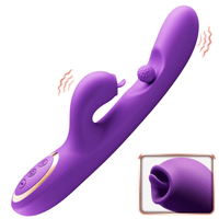 Tongue Licking Clitoral Stimulator G Spot Vibrator With 360° Rotation Rubbing Ball