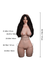 101cm/3ft4 F-cup Silicone Sex Doll Torso – Cecilia - Image 12